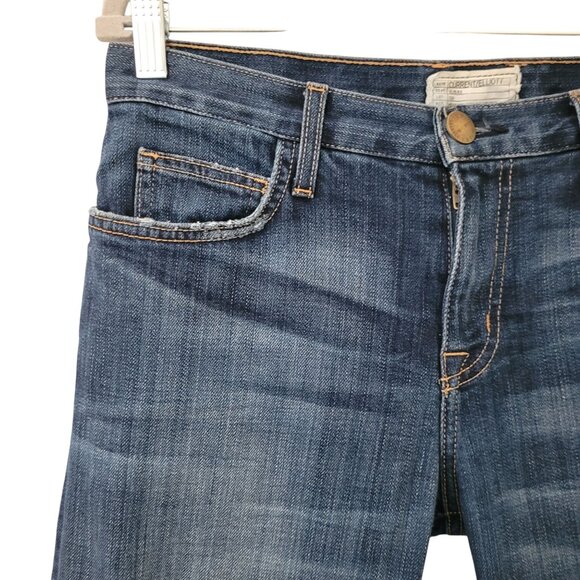 Current/Elliott Boyfriend Jeans Womens Size 25 Mid-Rise Classic Distressed Denim - Picture 3 of 10